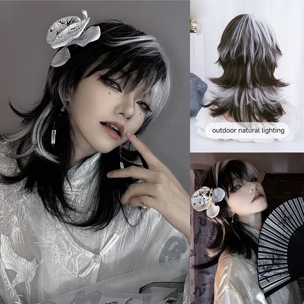16Inch Black and White Color S - đánh giá và giá Synthetic Braided Wigs For Black Women