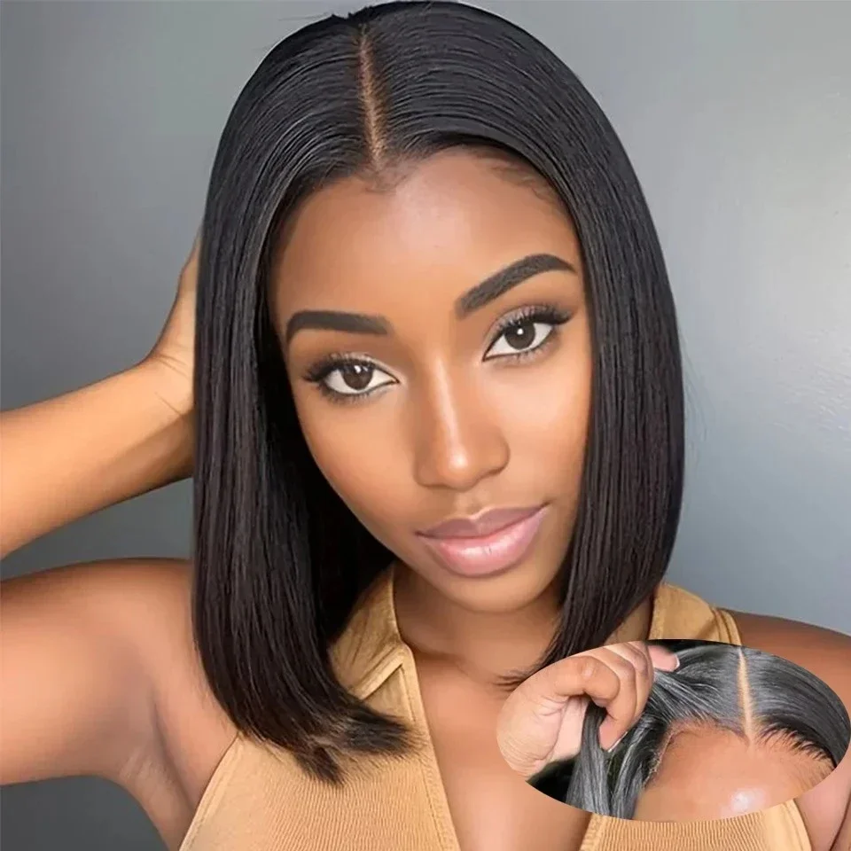 2026 NEW Bob Wig Frontal Lace  - đánh giá và giá Glueless Wear And Go Human Hair Wig