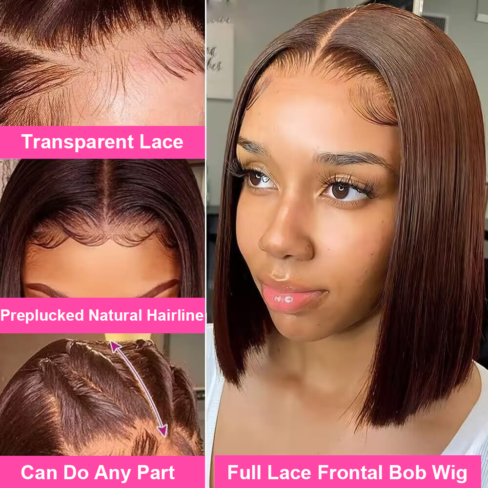 Straight Bob Lace Front Wig Hu - đánh giá và giá Glueless Wear And Go Human Hair Wig